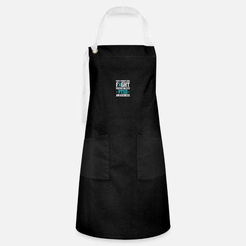 PTSD Awareness - Artisan Apron - black/white