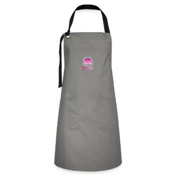 Majorette dancer drum major - Artisan Apron - grey/black - Front - Zoe (177cm)