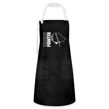 FRISIAN POINTER Profile Dogs Dog Wilsigns - Artisan Apron - black/white - Front - Zoe (177cm)