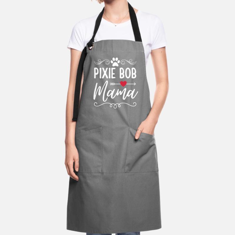 Pixie Bob Katze Mama Pixie Bob Mom Kontrastschürze