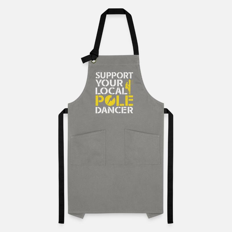 Support Your Local Pole Dancer Lineman Artisan Apron
