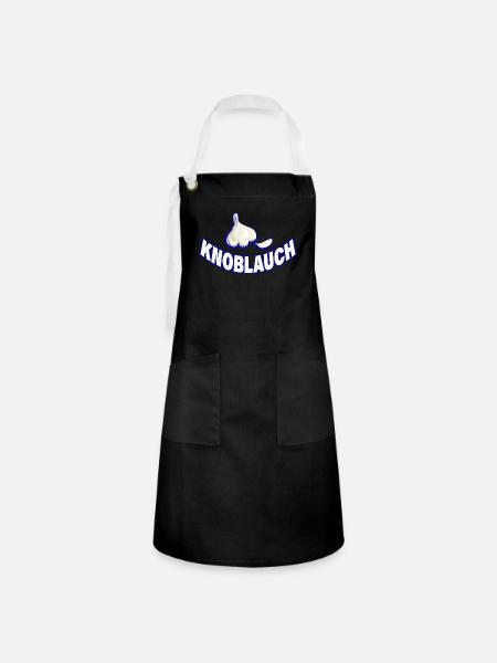 KNOBLAUCH - Kontrastschürze - Schwarz/Weiß