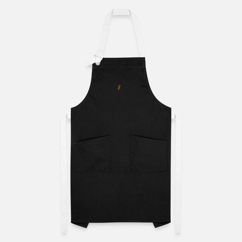 Embroidered lightning bolt Artisan Apron