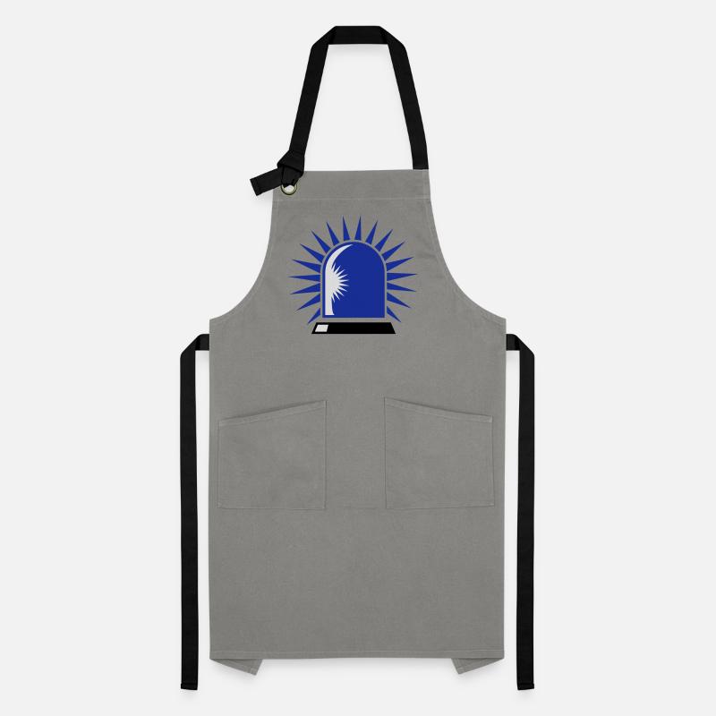 rotating blue beacon light Artisan Apron