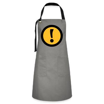 Achtung | Attention - Artisan Apron - grey/black - Front - Zoe (177cm)