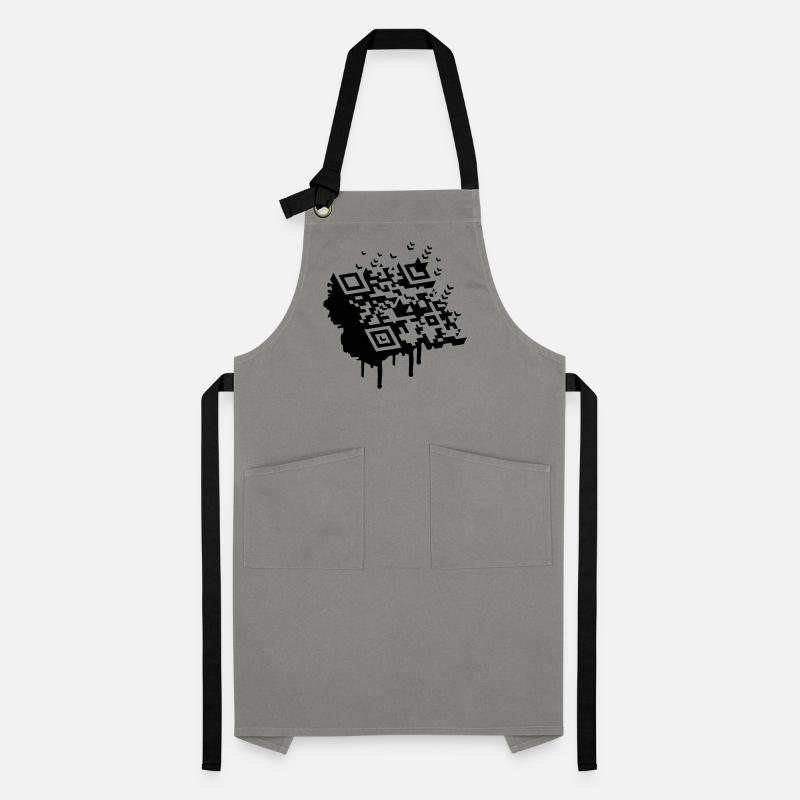 A 3D bar code as a graffiti Artisan Apron