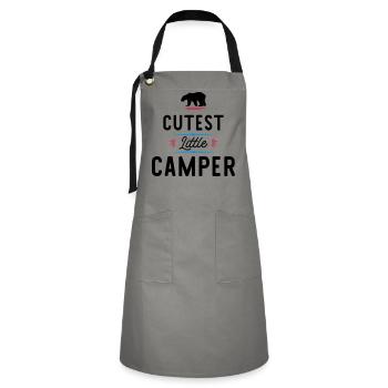Camper - Kontrastschürze - Grau/Schwarz - Vorne - Zoe (177cm)