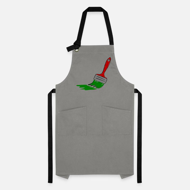 Creative Painter Brush Illustration Artisan Apron