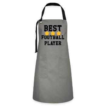 Football / Fußball / Soccer / Fútbol / Calcio - Kontrastschürze - Grau/Schwarz - Vorne - Zoe (177cm)