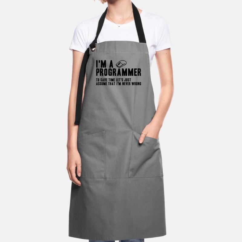 Geschenk für Programmierer Coding Programmer Kontrastschürze