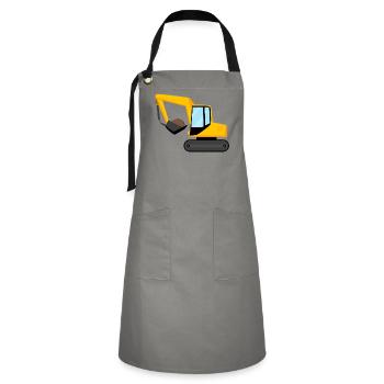 excavator - Artisan Apron - grey/black - Front - Zoe (177cm)