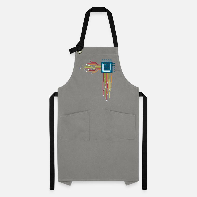 Computer chip - Creative illustration Artisan Apron