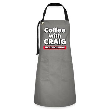 Coffee with Craig Live Discussion - Artisan Apron - grey/black - Front - Zoe (177cm)