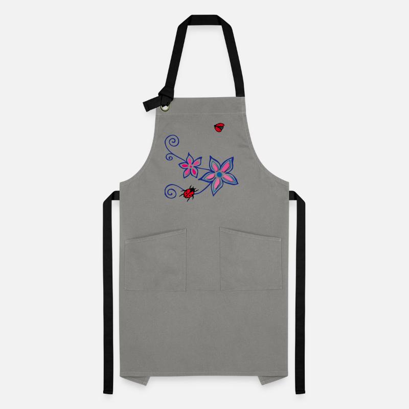 Flower with ladybug Artisan Apron