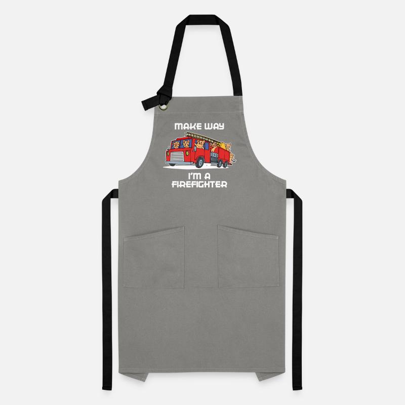 Fire Brigade Fire Engine Statement Professional Fire Brigade Artisan Apron