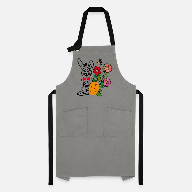 Easter with flowers and Easter egg Artisan Apron