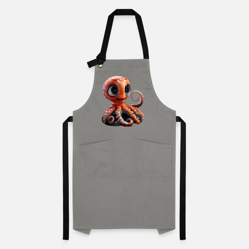 Octopus Small Octopus Cuttlefish Cute Octopus Artisan Apron