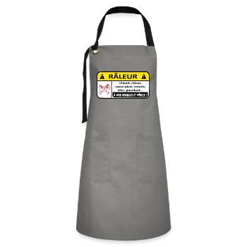 Complaining Danger - Artisan Apron - grey/black - Front - Zoe (177cm)