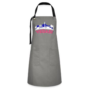 Poker Casino Royal Flush Card Game Vegas Gambling - Artisan Apron - grey/black - Front - Zoe (177cm)