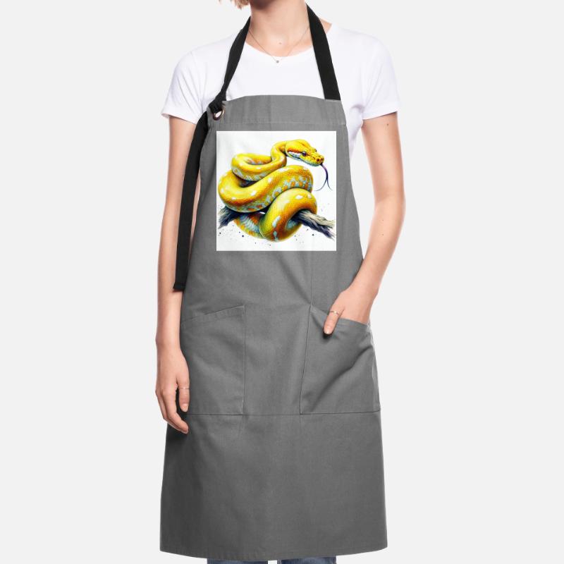 Python jaune Tablier contrasté