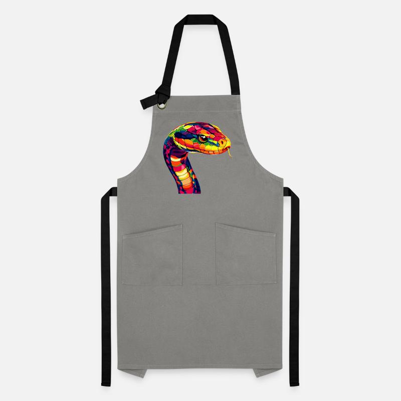 Snake Python Cobra Mamba Rattlesnake Snake Artisan Apron