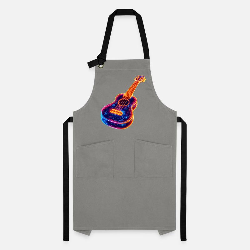 Ukulele Synthwave Artisan Apron