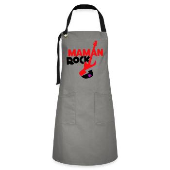Rock mom - Artisan Apron - grey/black - Front - Zoe (177cm)