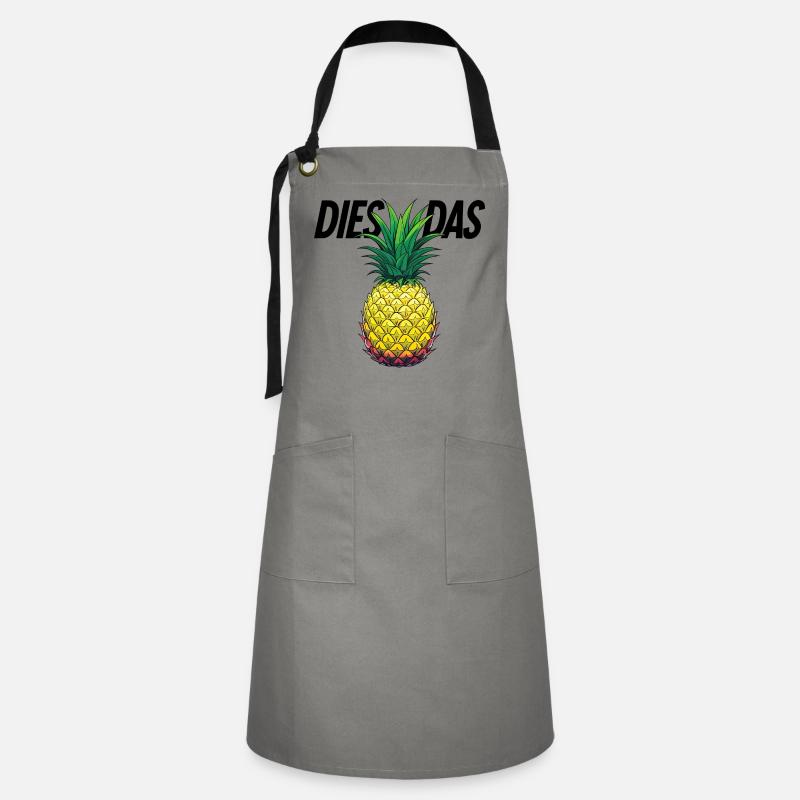 This is the pineapple - Artisan Apron - grey/black
