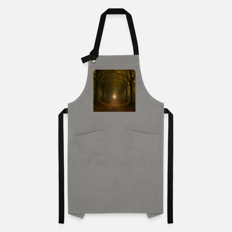 Mystical tree path in the autumn light Artisan Apron