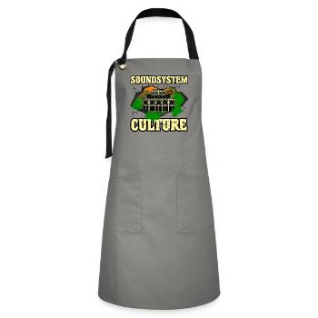 Soundsystem Culture - Artisan Apron - grey/black - Front - Zoe (177cm)