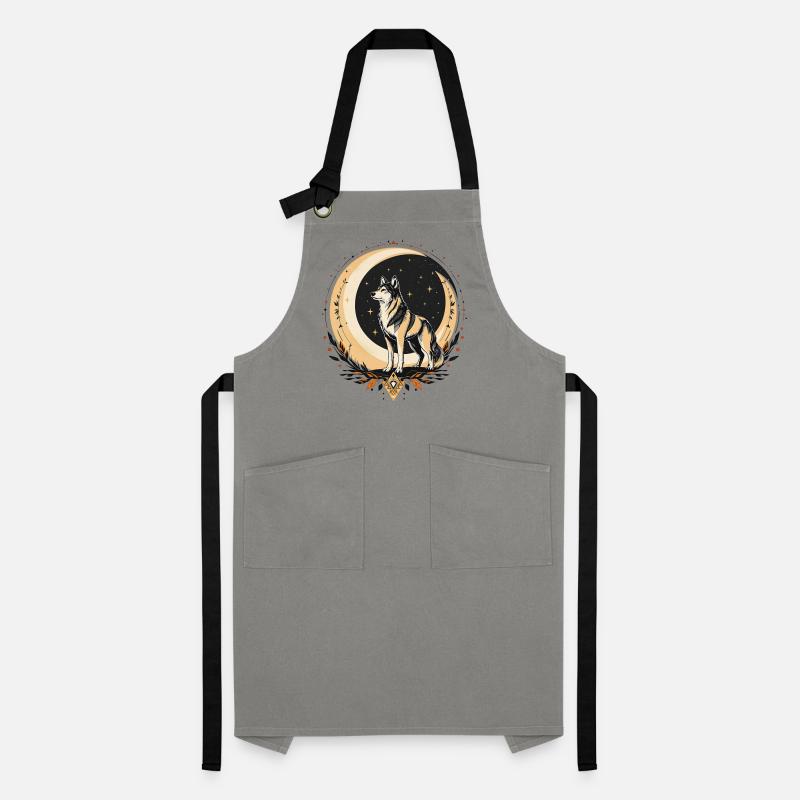 Boho Wolf Artisan Apron
