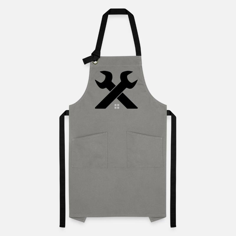 Logo de la maison et de l’artisanat – Clé croisée Tablier contrasté