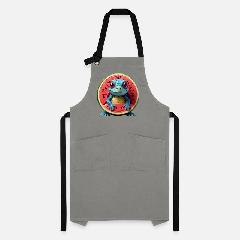 Melon turtle in the fruit core Artisan Apron