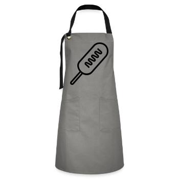 corn dog - Artisan Apron - grey/black - Front - Zoe (177cm)