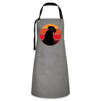 Coucher de soleil Hundesilu - Tablier contrasté - gris/noir - Devant - Zoe (177cm)
