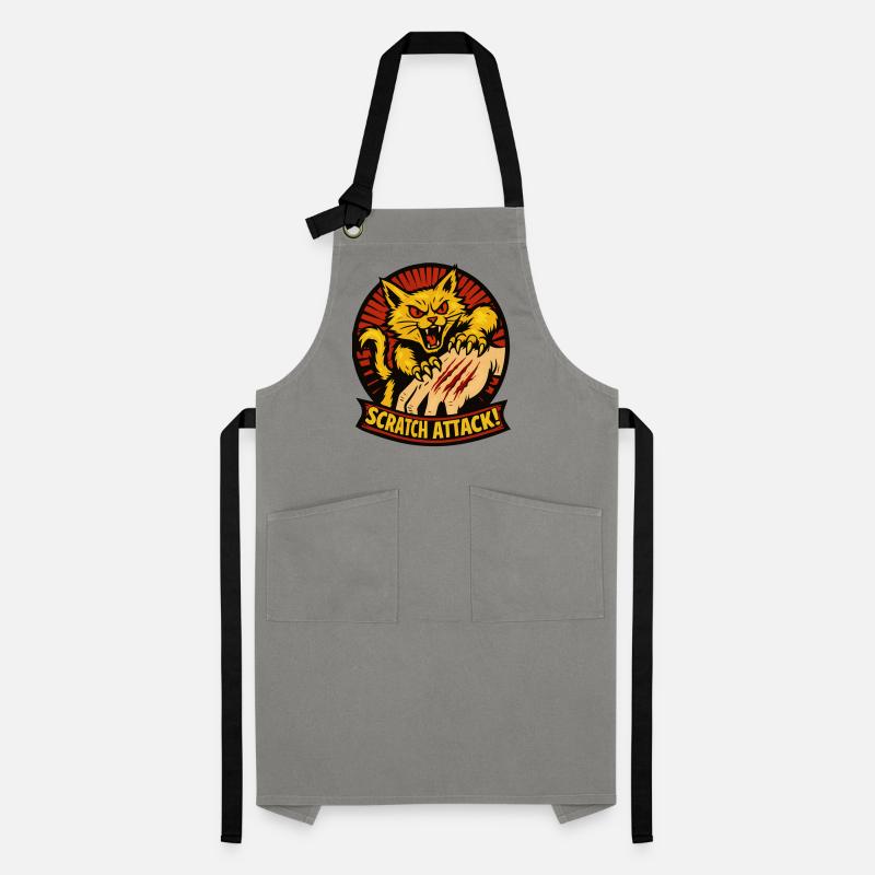 Scratch Attack Angry Cat Claw Design Artisan Apron