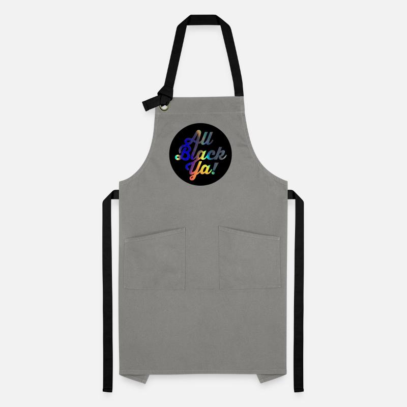 All Black Ya Gradient Script Artisan Apron