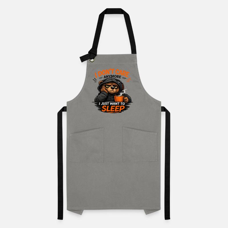 Grumpy Bear Sleep Tee Design Artisan Apron