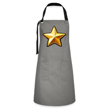 Star - Artisan Apron - grey/black - Front - Zoe (177cm)