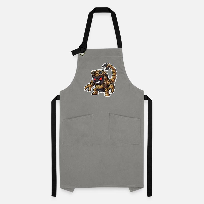 Scorpion Bionic Steampunk Warrior Brass Rivets Artisan Apron