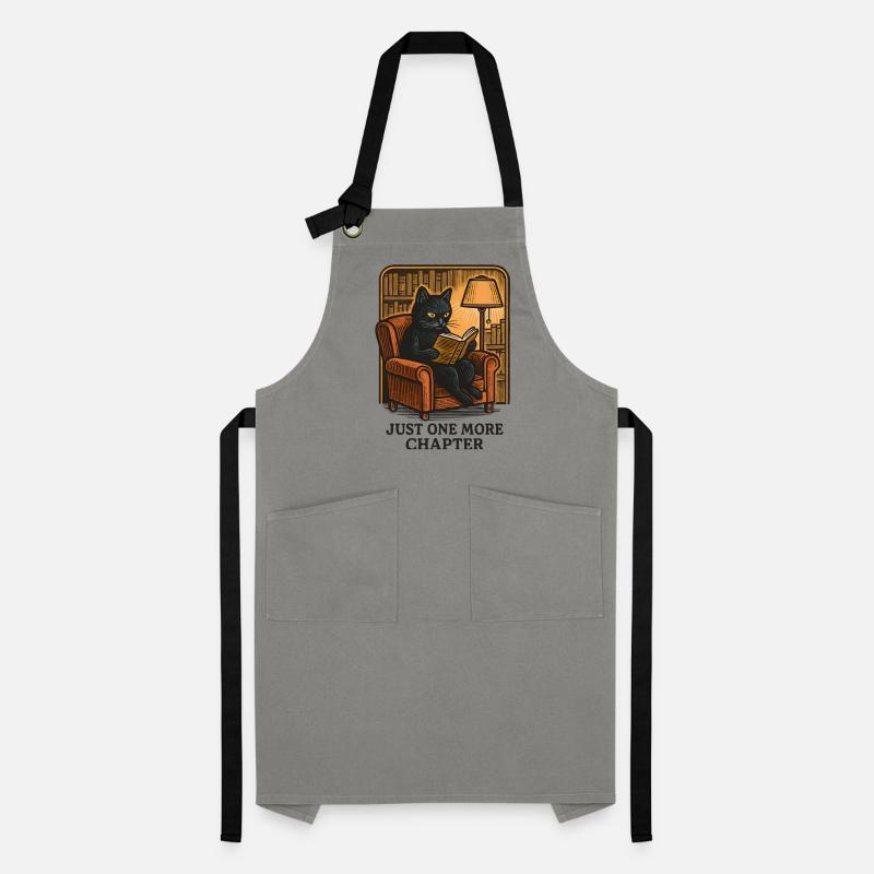 Another chapter on cat reading Artisan Apron