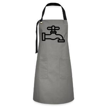 Tap - Artisan Apron - grey/black - Front - Zoe (177cm)