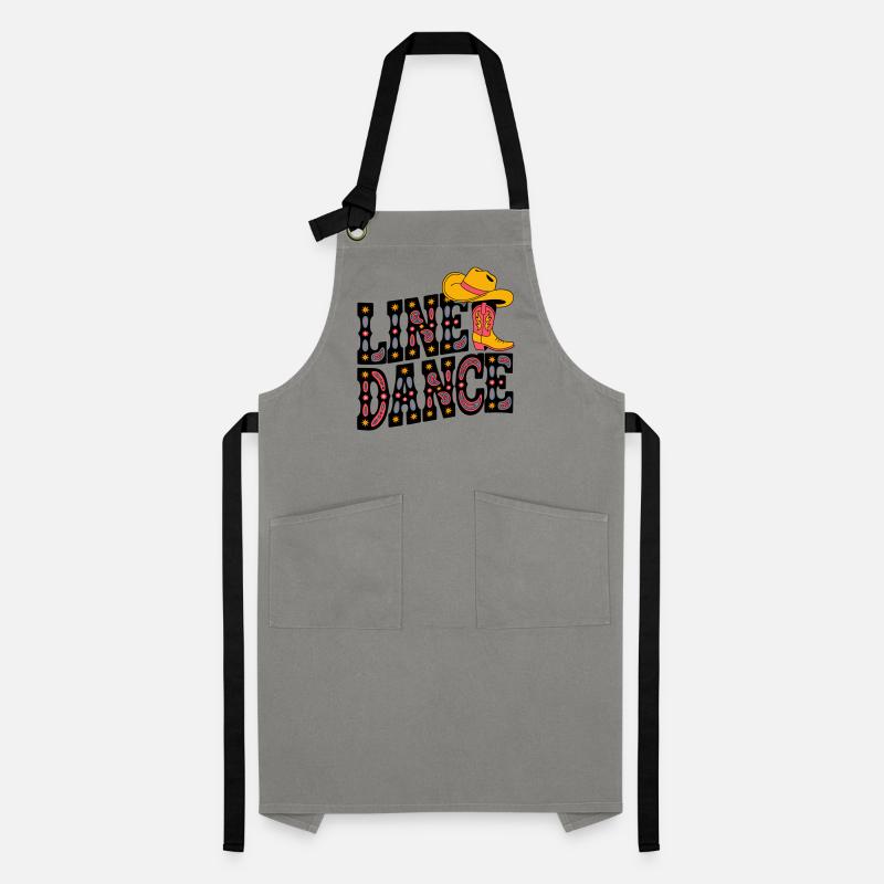 Neon Cowboy Boots Pattern Artisan Apron