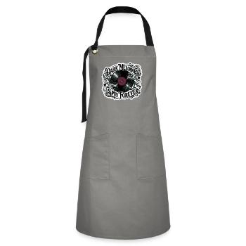 Dark Melodies Spin Forever - Artisan Apron - grey/black - Front - Zoe (177cm)