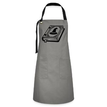 Wizards Book - Artisan Apron - grey/black - Front - Zoe (177cm)