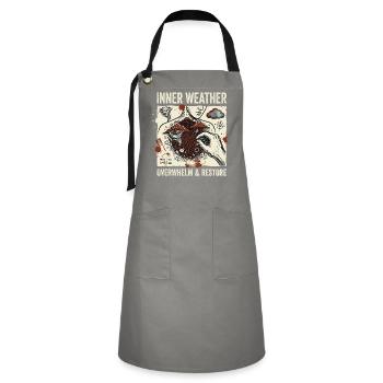 Inner Weather - Artisan Apron - grey/black - Front - Zoe (177cm)