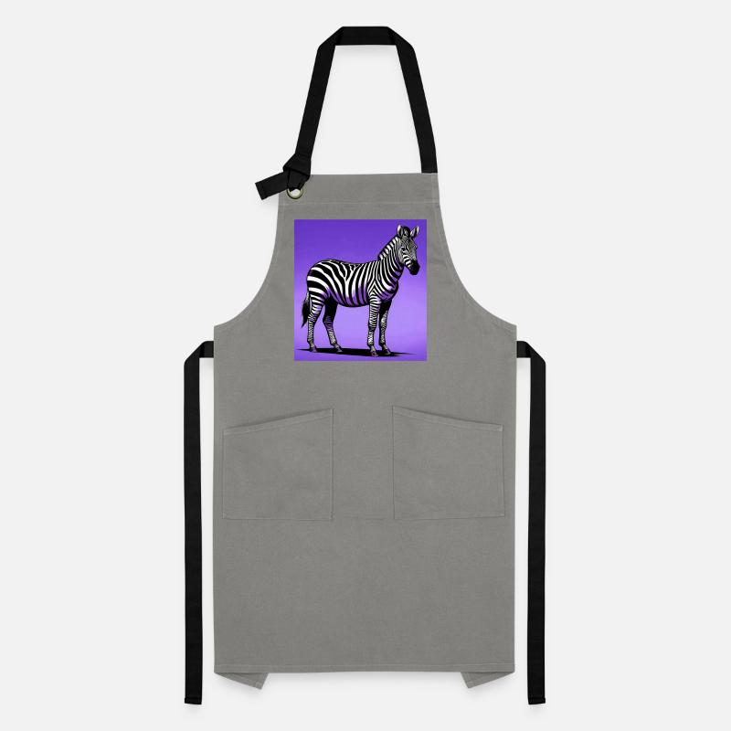 Zebra Kontrastschürze