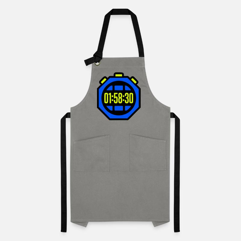 Stopwatch Best Time Half Marathon Artisan Apron