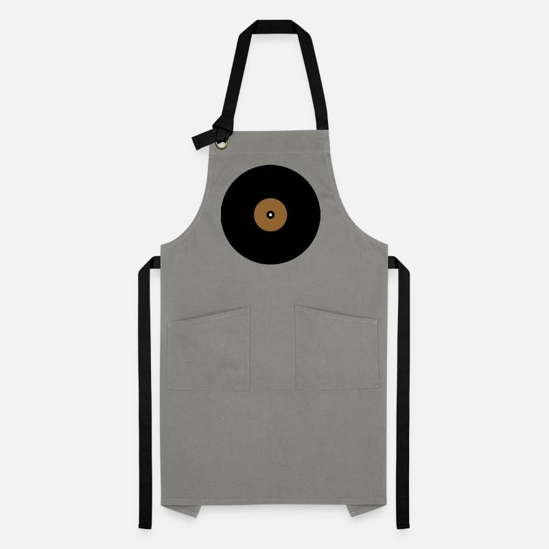 Vinyl Record Circle Text Box Base Artisan Apron