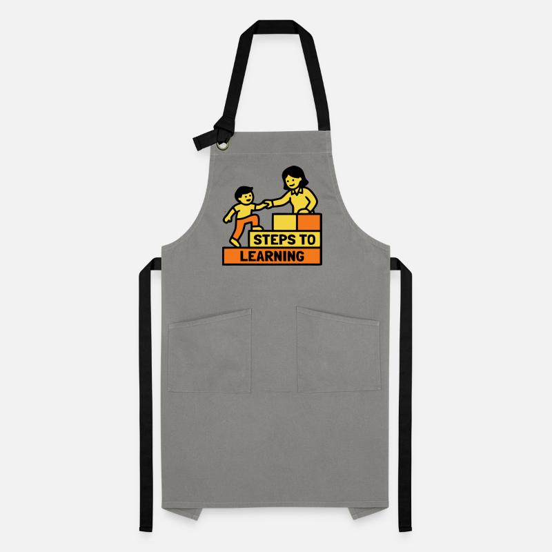 Steps to Learning School Logo Artisan Apron